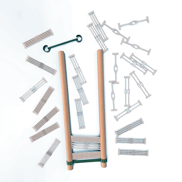 Lojan rigid heddle frame 30 cm and parts of various dpi Χτένι και τμήματα χτενιού για τους αργαλειούς σταθερού μίτου της Lojan.