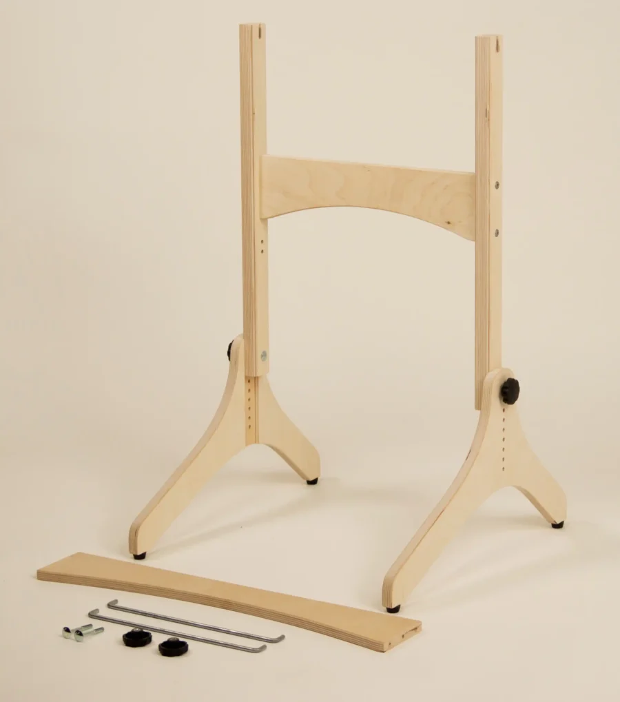 Η βάση στήριξης του αργαλειού Erica, συναρμολογημένη